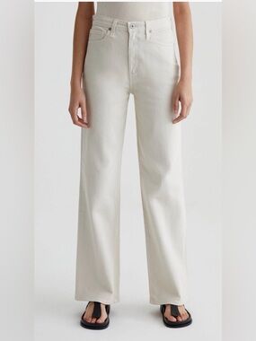 NWT - AG Adriano Goldschmied Kora High Waist Wide Leg Jean - Off-white - Size 23